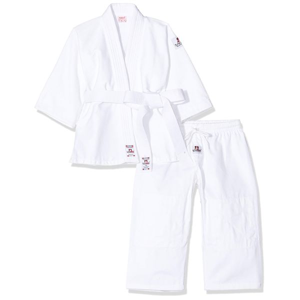 DANRHO Kinder Judogi Yamanashi Karate Kleid, Weiß, 180 cm