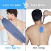 Evridwear Exfoliating Back Scrubber with Handles Two Sides for Body Shower Deep Cleans Skin Massages Invigorating Blood Circulation Men Women One Size (Pink)