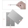 ArlinaL Steel Bitcoin Crypto Cold Storage Seed Backup, Compatible with All BIP39 Hardware & Software Wallets - Fireproof, Shockproof - Silver