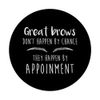 Makeup Artist Gift Eyebrows Lashes Microblading PopSockets PopGrip: Swappable Grip for Phones & Tablets
