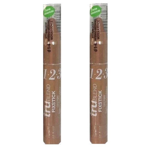 2 Covergirl TruBlend FIXSTICK Concealer Medium Deep New/Sealed