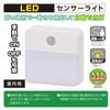 OHM NIT-BLA6JSQ-W LED Sensor Night Light, Light and Dim + Human Sensor, Indoor Use, 40 lm, Battery Operated