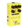 FLAMMA FS05 Multi Modulation Pedal Stereo Effects 7 Retractable Slots 11 Modulation Effects Buffer Bypass Stereo Digital Modulaiton Effects Pedal