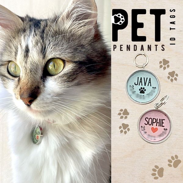 Personalized/ Pet ID Tags/ Cat ID Pendants/custom