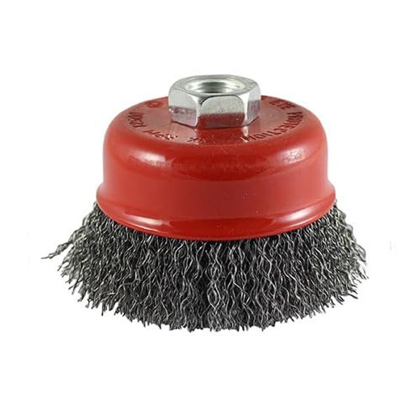 125mm Angle Grinder Cup Brush - Crimped Steel Wire
