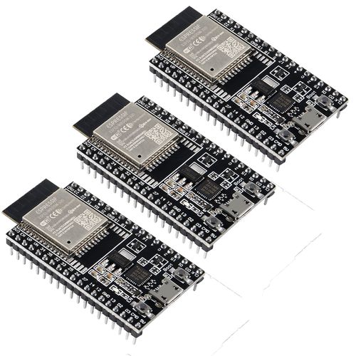 QCCAN 3Pcs ESP32-DevKitC core Board ESP32 Development Board ESP32-32D Wireless WiFi Module (ESP32-32D)