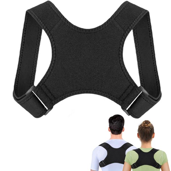 Posture Support, Posture Belt, Hunching Correction, Back Muscle Correction, Belt, Unisex, (M)
