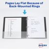 Avery Durable Clear View 3 Ring Binders, 1 Inch EZD Rings, 1 Black Binder (09300)