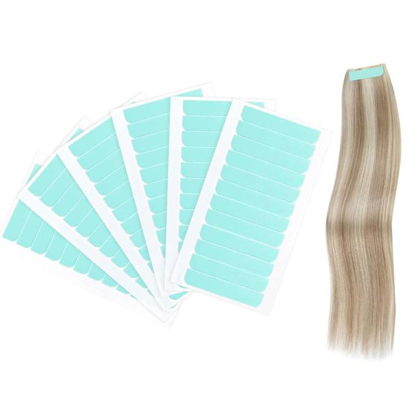 JOYVOX 72PCS Hair Extension Tape Tabs, Double Sided Adhesive Tape for Tape-In Hair Extensions, Tape Extension Tabs for Human Hair Replacement Wig Tape