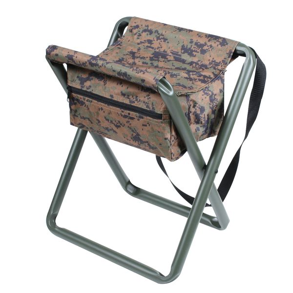 Rothco Deluxe Stool with Pouch, Woodland Digital