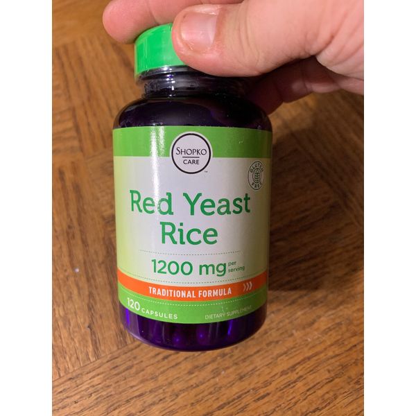 Shopko Red Yeast Rice 1200 MG 120 Capsules