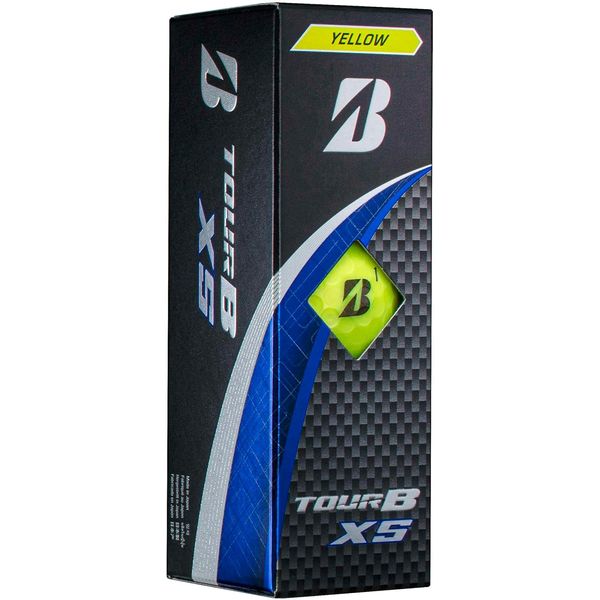 Bridgestone Golf Ball Tour B XS 2024 Model Sleeve Box, 3 Balls, Yellow S4YXJ