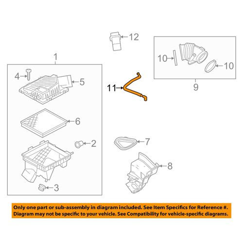 GM OEM Air Cleaner Intake-PCV Valve Tube Hose 12643692