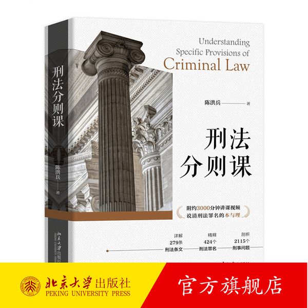 刑法分则课 陈洪兵 详解刑法279条条文 刑法分则中重点常见罪名 刑法条文罪名梳理 提升刑事司法适用思维能力 北京大学旗舰店正版