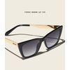 Quay Cat Eye Sunglasses, Black/Smoke, Large