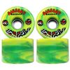 Bigfoot Marbles Swirl, Green/Yellow, 76mm