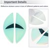 RATCHROLL Reflective Bumper Decal Black Arc Black Eye Pattern Reflective Car Sticker Personalized Decoration