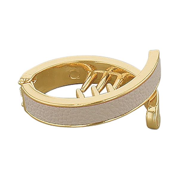 [Flower Ring] FLOWERING Tail Clutch (Size less) Simple HTC0041-BE (Beige)