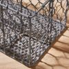 Antique Grey Metal Wire Kitchen 4 Compartment Cutlery Basket Caddy Storage Solution