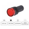 uxcell 5Pcs Red Indicator Light AC/DC 24V, 16mm Panel Mount, for Electrical Control Panel, HVAC, DIY Projects