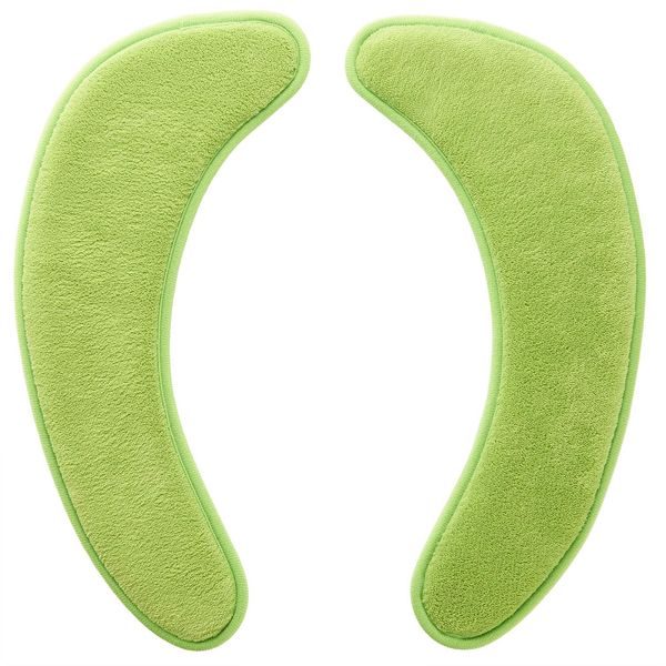 Aimedia Toilet Seat Cushion, Thick, Green, Warm, Suction Type, Washable, Thick Seat Cushion, Comfortable to Sit