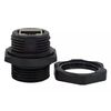 Cat.6 RJ45 Shielded Ethernet Industrial Panel Mount Bulkhead Coupler w/ Dust Cap