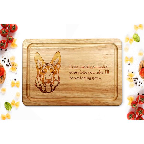 Personalised German Shepherd Chopping Board