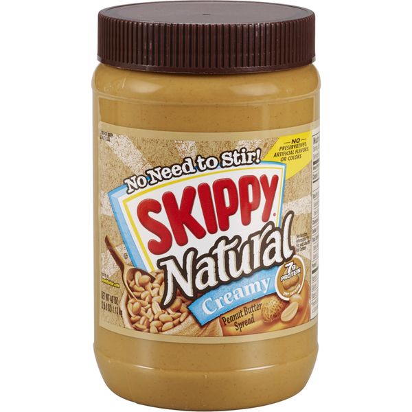 SKIPPY Natural Creamy Peanut Butter, 7 g Protein Per Serving, 40 Ounce