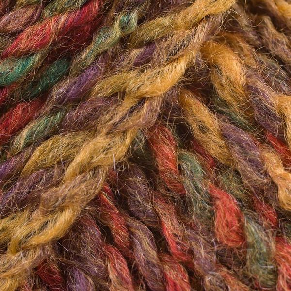 James Brett Marble Chunky Knitting Yarn 100% Soft Acrylic Wool 200g Ball (Green Yellow & Red Mix MC7)