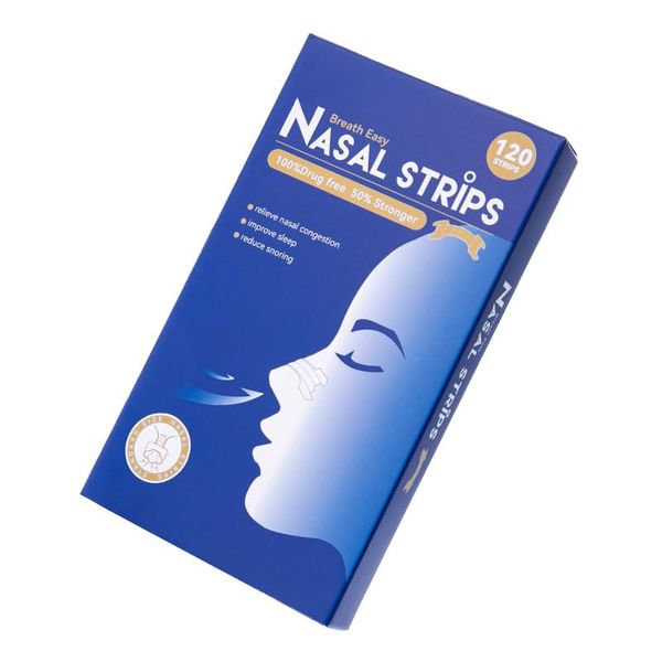 Nasal Strips 50 Pieces Nose Strips Anti Snoring Devices, Relieve a Blocked Nose Due to colds, Allergies,Residue-Free Removable Snore Strips,Snore Stopper for Sports and Sleep,Anti Snore Drug-Free