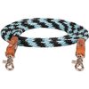 Mustang Round Braided Trail Reins Turquoise
