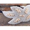 Alilang White Retro Leaf Flapper Wedding Headband