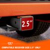 2.5" Receiver 6" Drop Hitch Adjustable Trailer Hitch Tri-Ball 18500LBS with Hook