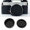 eMagTech 2 Sets Camera Lens & Body Cap Compatible with Leica R Mount Camera Black