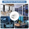 sourcing map 10 Pack Cat 6 Tool-Free RJ45 Ethernet Jack, Cat6 Coupler No Punch-Down Tool Required Module Connector Adapter, White