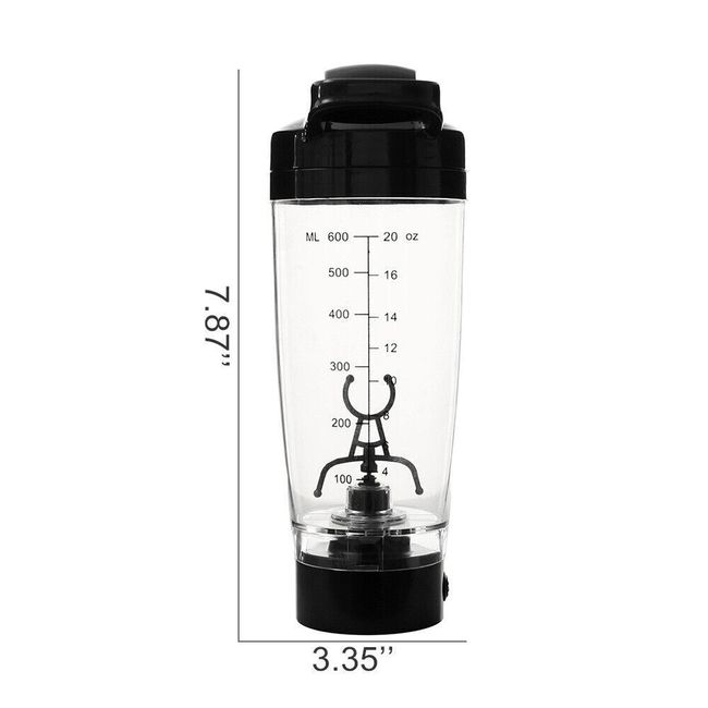 600ml Usb Protein Shaker Bottle Vortex Mixer Blender Portable