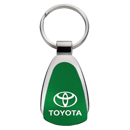 Au-TOMOTIVE GOLD Teardrop Key Fob for Toyota (Green)