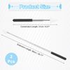 PATIKIL Telescopic Teachers Pointer, 2 Pcs Arrow Teacher Pointer Stick for Classroom Pointer Extendable Handheld Teaching Pointer for Presenters Whiteboard, 27 Inch, Black