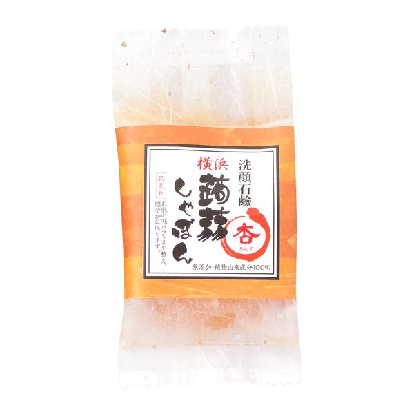 Konnyaku Shabon, Yokohama Shabon, Apricot, 2.8 oz (80 g), Soap, Facial Cleansing Soap, Formulated with Ceramide (No Additives/Rough Skin), For Those With Dry Skin