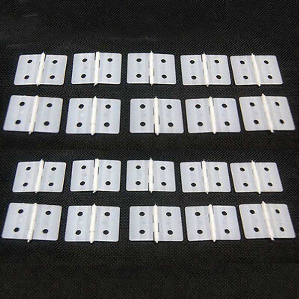 20pcs Nylon Hinges for RC Airplane Control Surfaces (1in x 1-1/2in)