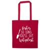 Flox Creative Tote Bag Lashes Long Get Whiplash Red