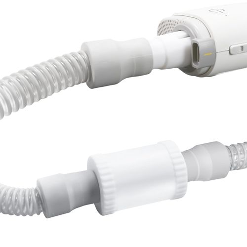 Cpap Muffler for AirMini with Cpap Hose Adapter, Noise-Absorbing Sponge, Quiet Sleep in Travel, No Air Leakage - Adapter Fits for Universal Standard 22mm Diameter Tubing