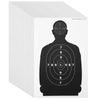 Maplefield 50 Pack Bulk Paper Shooting Targets for Range Practice, Silhouette-Style Design for Training with Airsoft, BB, Pellet Guns and More (17 x 25 Inches)