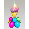 Struts Inflated Rainbow Ice Cream Mini Table Centrepiece Decoration