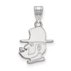 Appalachian State Medium (5/8 Inch) Pendant (Sterling Sliver)