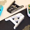 DLseego Joycon Hand Grip for Switch/Switch OLED,Joycon Grip Controller Portable A-Shaped Handle,Plug and Play-Golden Black