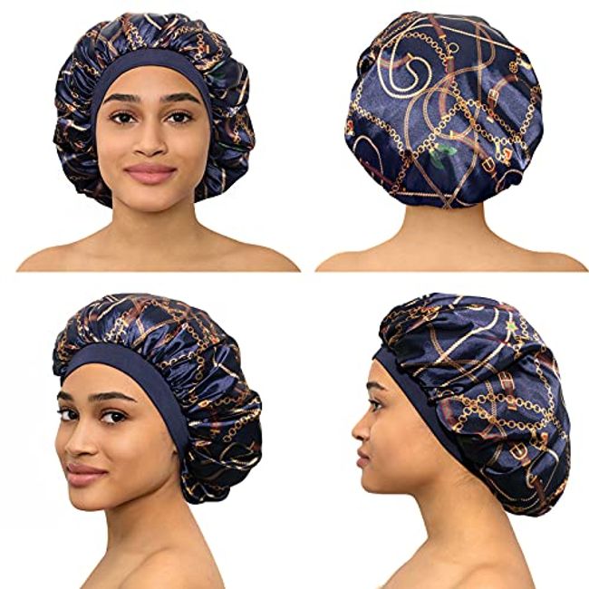 Silk Bonnet Satin Bonnet,Hair Bonnets for Curly Hair Sleeping for