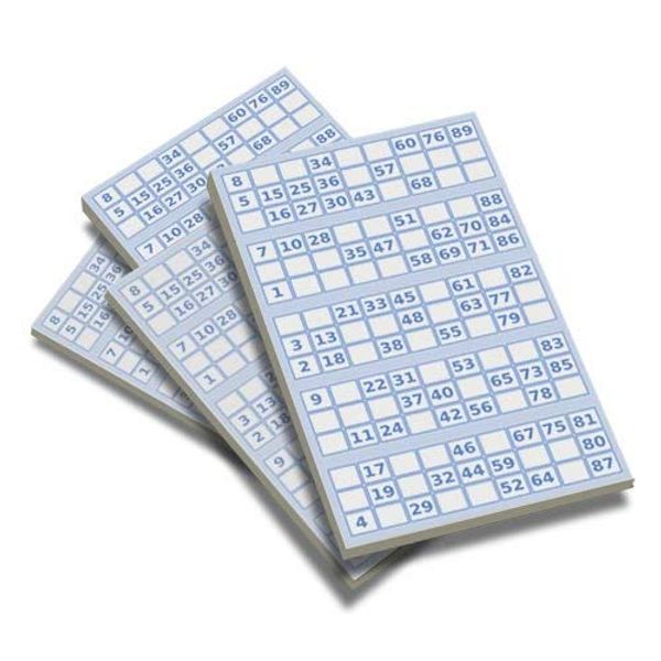Brimtoy Bingo ticket pads X 4 (200 sheets, 1000 games)