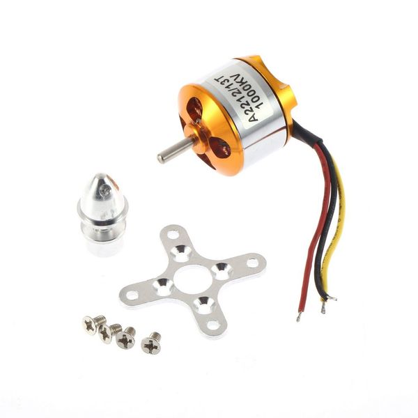 KOZEEYRC Multicopter A2212 KV1000 Brushless Motor for Aircraft Model Airplane Hobby