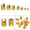 Self Tapping Threaded Inserts, 50PCS M3-M12 Carbon Steel Thread Slotted Inserts Combination Set Repair Thread Tool